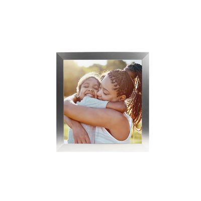 BuildASign Custom Canvas Prints with Your Photos  Personalized Picture To Canvas Wall Art, Perfect for Home Decor, Gifts & Keepsakes, Ready to Hang (8" L x 8" W x .75D, Metallic Silver)