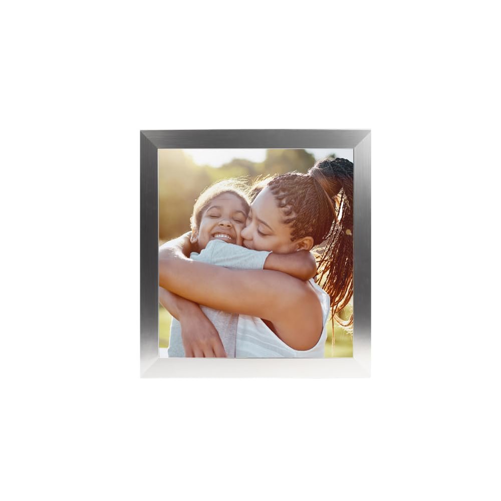 BuildASign Custom Canvas Prints with Your Photos Personalized Picture To Canvas Wall Art, Perfect for Home Decor, Gifts & Keepsakes, Ready to Hang (8" L x 8" W x .75D, Metallic Silver)