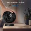 Vornado SPHERE Personal Adjustable Fan, Quiet Operation, Targeted Cooling Airflow, 2 Speed Settings, Manual Control, Detachable Base, Fan for Desktop, Nightstand, and Office, Black view 3