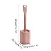 PEKJI Modern Floor-Mounted Toilet Brush Compact Size Toilet Brush and Holder Deep Cleaning Toilet Brush and Holder Set for Bathroom Easy to Clean view 2