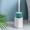 PEKJI Modern Floor-Mounted Toilet Brush Compact Size Toilet Brush and Holder Deep Cleaning Toilet Brush and Holder Set for Bathroom Easy to Clean view 3