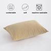 FLXXIE Tiny Pillows, Down Alternative Microfiber 11x7 Inches Mini Pillow for Travel, Pets, Soft Machine Washable Small Pillows for Neck, Lumbar, Light Taupe view 2