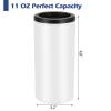 8 Pack Sublimation Can Cooler Blank Sublimation Can Holder Stainless Steel Insulated Can Cooler Sublimation Tumbler Vinly Gifts, White 12oz view 2