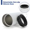 8 Pack Sublimation Can Cooler Blank Sublimation Can Holder Stainless Steel Insulated Can Cooler Sublimation Tumbler Vinly Gifts, White 12oz view 3