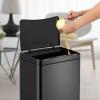 ULTRAWAVE Trash Can Kitchen Smart Trash Can Stainless Steel Sensor Trash Can Large Metal Rectangular Indoor Trash Can with Lid 13 Gallon Capacity 3 Styles Available Indoor Garbage Can (Color : White) view 4