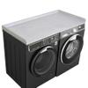 Kaboon Washer Dryer Countertop, Melamine Countertop with Edge Rails - 27.5" Depth x 54" Width Laundry Room Organization, White Rock view 1