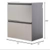 Wall Mounted Garage Cabinet in Metallic Gray with 2 Drawers for Home, Office, Garage, Pantry view 3