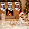 GUGLILI Cute Rottweiler Dog Christmas Stocking Grey Red Blue Green Buffalo Check Plaid Bone Puppy Snowflake Personalized Xmas Hanging Stockings Gift for Party Holiday Home Decor 14.4" view 4