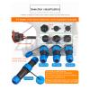 ZBLZGP TY20 3 Pin 25A Circular Waterproof Connector No Soldering Panel Mount Male Female Power Plug Screw Connection Quick Disconect for Power Outdoor view 3