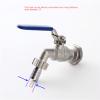 Stainless Steel Ball Valve 1/2 Inch Weldless Bulkhead Bibcock For Building Home Brew Kettle/Mash Tun 1Pcs view 4