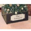 Customize Collapsible Rustic farmhouse personalized Christmas tree box, christmas, tree collar, Christmas tree, collapsible, collapsible, folding Christmas, Christmas tree box, Christmas collar view 4