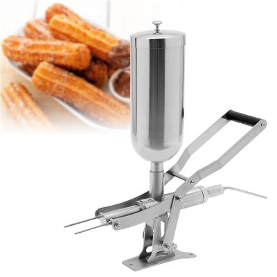 HuaShuani 5L Manual Doughnut Churro Filling Machine, Stainless Steel Commercial Latin Fruit Churro Filling Machine, Stainless Steel Manual Dessert Filling Machine, for Kitchen Restaurants