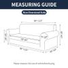Cupuamon 2026 New Stretch Oversized Sofa Slipcovers Couch Sofa Cover for 4 Seater Furniture Protector Covers with Elastic Bottom Jacquard Fabric Small Checks for Pets, Kids - Charcoal view 2