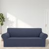 Cupuamon 2026 New Stretch Oversized Sofa Slipcovers Couch Sofa Cover for 4 Seater Furniture Protector Covers with Elastic Bottom Jacquard Fabric Small Checks for Pets, Kids - Charcoal view 3