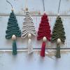 Azeem Mart Macrame Christmas Tree | Christmas Ornament | Christmas Decor | Holiday Decor | Olive Green | Ivy | White | Natural | Christmas view 1