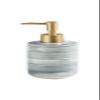 Soap Dispenser Soap Dispenser Ceramic Lotion Bottle Exquisite Marble Texture Lotion Dispenser Soap Dispenser with Golden Frosted Pump Kitchen Bathroom view 1