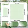 Cholemy 200 Pcs Cocktail Napkins 2 Ply Cute Scalloped Napkins, Sage Green view 3