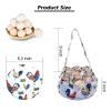 Mini Cushioned Egg Collecting Basket Eggs Gathering Basket with 7 Pouches for Chicken Hense Duck Goose Eggs Housewife Farmhouse Kitchen Home Garden (eggs basket) view 4