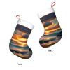 Christmas Stocking - Festive Holiday Decoration, Durable Polyester Fabric, Perfect for Gifts and Candy Beach Maui Hawaii Sunset Sea Waves Clouds view 2