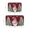 Christmas Plaid Dish Drying Mat for Kitchen Counter, Red Black Gnomes Stockings Pine Tree Snowflake Absorbent Reversible Dish Drainer Rack Mats for Coffee Bar Mats 16''x18'' 2 PCS view 3