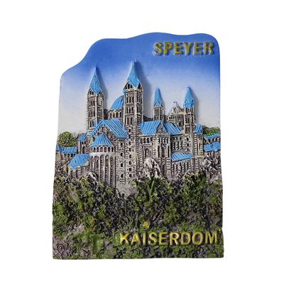 3D Speyer Germany Fridge Magnet Travel Souvenir Refrigerator Decoration Magnetic Sticker Hand Painted Craft Collection