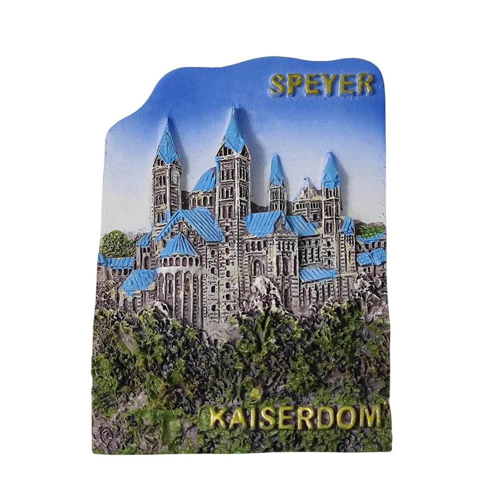 3D Speyer Germany Fridge Magnet Travel Souvenir Refrigerator Decoration Magnetic Sticker Hand Painted Craft Collection