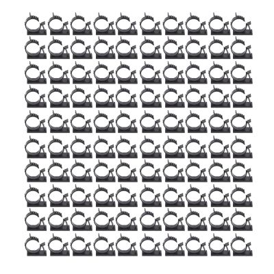 Self Adhesive Cable Clips 100 Pack Nylon PA66 Adjustable Wire Management Clamps Reusable for Home Office Desk Cable Organization