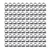Self Adhesive Cable Clips 100 Pack Nylon PA66 Adjustable Wire Management Clamps Reusable for Home Office Desk Cable Organization view 1