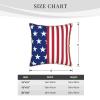 Augenstern Zippered Pillow Protectors Cover Case Novelty-Us-American-Flag Decorative Throw Pillow Cover Square Cushion Case 18"X18" view 4