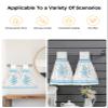 ALAGEO Christmas Kitchen Towels Snowflake Hanging Kitchen Towels with Loop Winter Blue Stripes Hanging Dish Towels Christmas Hand Tie Towels Set 2 Tea Bar Towels Dish Towel for Kitchen Holiday Xmas view 4