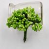 ECYC Ltd 12 Pcs/lot Mini Artificial Flower Stamen Pearl Flower Stamens Floral Stamen Pistil for Crafts Flower Making Wedding Bouquet Bridal Headwear Home Wedding Decor Cake Decoration, Green view 2