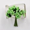 ECYC Ltd 36 Pcs/lot Mini Artificial Flower Stamen Pearl Flower Stamens Floral Stamen Pistil for Crafts Flower Making Wedding Bouquet Bridal Headwear Home Wedding Decor Cake Decoration, Light Green view 2