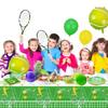 Disposable Tennis Party Supplies for 20 Guests - Set Includes Plates, Napkins, Forks, Tablecloth for Men, Women, Kids - Sports Themed Birthday Party Decor view 4