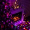 Magshion Christmas String Lights 8 Modes, 75 Ft 200 LEDs, Waterproof Mini String Lights, Halloween Decorations for Outdoor Indoor Patio Home Party Garden Yard, Purple view 3