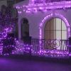 Magshion Christmas String Lights 8 Modes, 75 Ft 200 LEDs, Waterproof Mini String Lights, Halloween Decorations for Outdoor Indoor Patio Home Party Garden Yard, Purple view 4