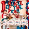 Baseball Party Supplies for 20 Guests - Home Run Plates, Napkins, Forks, Batter Up Tablecloth for Kids Boys Sports Theme Birthday Decorations, Event Game Day Party Decor view 3