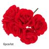 ECYC Ltd 6Pcs/lot Artificial Flower Stamen Pistil Artificial Holly Berries Double Head Mini Stamens Red Faux Flower Stamen Fake Berries for Flower Making Christmas Wreath Decorations DIY Crafts view 2