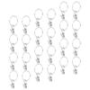 iplusmile 25pcs Stainless Steel Curtain with Clips Drapery for Home Hotel and Restaurant Use Fits Various Curtain Styles Rustproof and Design view 1