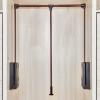 Lift Pull-down Hanger Bar, Wardrobe Hanger With Telescopic Handle And Mounting Hardware, Automatic Rebound, Adjustable Width, 20 Kg Load Capacity (Size : 830-1150mm) view 1