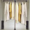 Lift Pull-down Hanger Bar, Wardrobe Hanger With Telescopic Handle And Mounting Hardware, Automatic Rebound, Adjustable Width, 20 Kg Load Capacity (Size : 830-1150mm) view 4