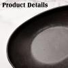 WANDIC Black Flower Arranger Supplies, Ingot Shaped Bowl & 5cm Floral Frog for Ikebana Ceramic Floral Vase for Plant Arranging Floristry Container view 3