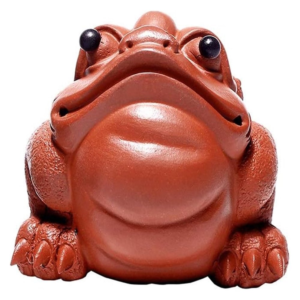 BytheM Sculpture Tabletop Wealth Three Legged Wealth Frog Money Toad Statue Attract Wealth and Good Luck Decor Car Dashboard Decoration Good Luck Gift Decor