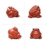 BytheM Sculpture Tabletop Wealth Three Legged Wealth Frog Money Toad Statue Attract Wealth and Good Luck Decor Car Dashboard Decoration Good Luck Gift Decor view 2