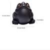 BytheM Sculpture Tabletop Wealth Three Legged Wealth Frog Money Toad Statue Attract Wealth and Good Luck Decor Car Dashboard Decoration Good Luck Gift Decor view 3