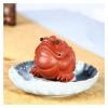 BytheM Sculpture Tabletop Wealth Three Legged Wealth Frog Money Toad Statue Attract Wealth and Good Luck Decor Car Dashboard Decoration Good Luck Gift Decor view 4