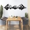 Cadeali Metal Mountain Wall Art, Mountain Wall Decor, Large Art Mountains, Decoration for Living Room, Bedroom or Study (Black, 47"x13"/118x32cm) view 4