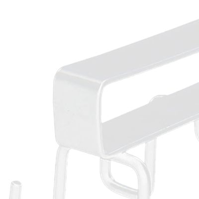 Cups Storage Hooks, Kitchen Utensil Hanging with 6 Hooks, Cup Holder Hanger Hook Rack Holder Under Cabinet Closet Without Drilling Wine Glasses Storage Hooks(White)