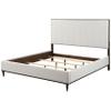 Acme Carena Wooden Bed in Light Gray and White and Brown view 1