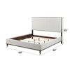 Acme Carena Wooden Bed in Light Gray and White and Brown view 3