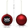 Hibiscus Flowers Guam Print Christmas Balls Ornaments Christmas Tree Decorations Hanging Ball for Holiday Wedding Party Decoration view 2